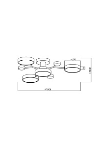 Подвесная люстра Freya Match FR6109PL-06G