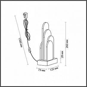 Настольная лампа декоративная Odeon Light Foros 5438/12TL