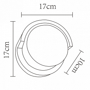 Накладной светильник Arte Lamp Lancia A8159AL-1GY