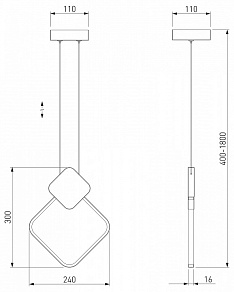 Подвесной светильник Eurosvet Style 50216/1 LED черный жемчуг