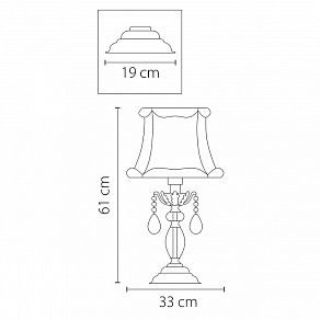 Настольная лампа декоративная Osgona Fiocco 701911