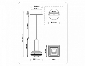 Подвесной светильник Ambrella Light LH LH31001