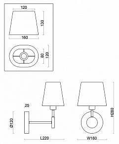 Бра Freya Soho FR2028WL-01N