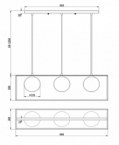 Подвесной светильник Freya Trinity FR5113PL-03G