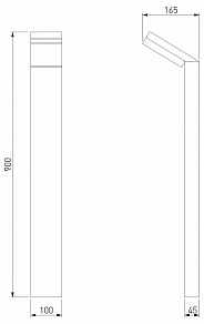 Наземный низкий светильник Elektrostandard Sensor 1542 TECHNO LED