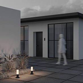 Наземный низкий светильник Maytoni Willis O418FL-01B