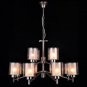 Подвесная люстра Natali Kovaltseva Double DOUBLE 81049-12C  ANTIQUE SILVER