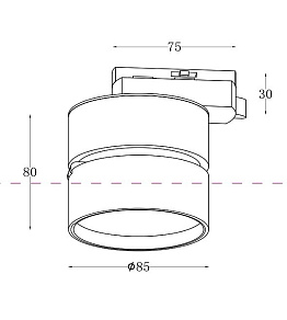 Накладной светильник Maytoni ONDA TR007-1-12W4K-W