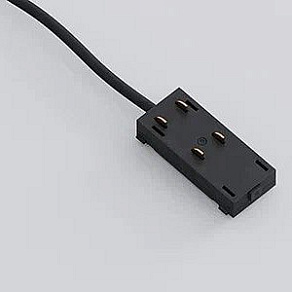 Токопровод концевой Luminotti SLIMLINE L.200.1.BK