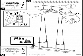 Подвесной светильник Eglo ПРОМО Tondela 96959