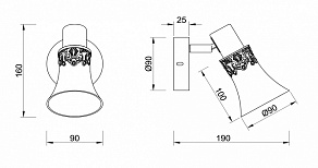 Спот Freya Susana FR7002WL-01WG