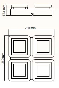 Накладной светильник Horoz Electric Likya HRZ00002251