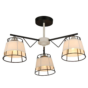 Люстра на штанге Imex MD.2830 MD.2832-3-S BK+WH