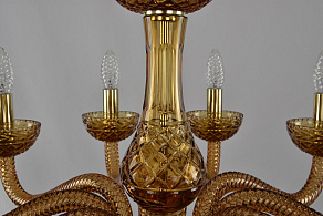 Подвесная люстра Bohemia Ivele Crystal Ivele Crystal 3 1310/12/360 G Am/Amber/M-1G