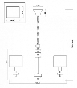 Подвесная люстра Freya Tiana FR5015PL-05G
