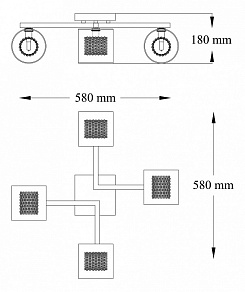 Потолочная люстра Maytoni Belinda MOD504-04-N