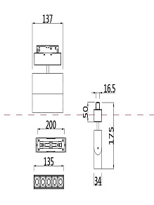 Светильник на штанге Maytoni Points TR015-2-10W4K-W