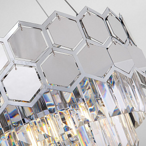 Подвесной светильник Eurosvet Ariana 10113/8 хром/прозрачный хрусталь Strotskis