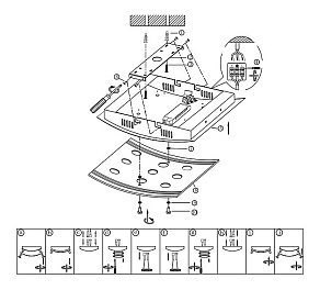 Накладной светильник Globo Kadira 48540-9