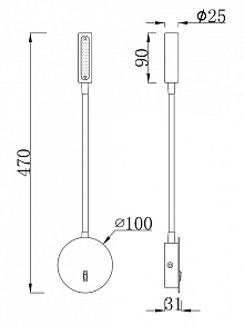 Бра Maytoni Stem C035WL-L3W3K