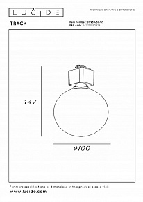 Накладной светильник Lucide Track 09959/30/65