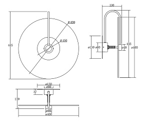 Накладной светильник Maytoni Mare MOD305WL-01G