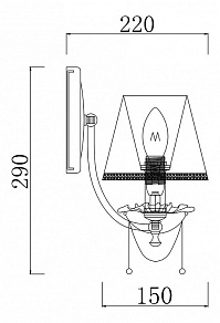 Бра Maytoni Lolita ARM305-01-W