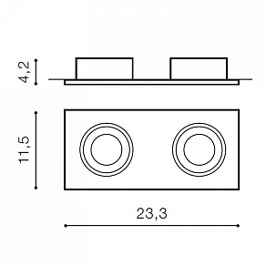 Встраиваемый светильник Azzardo Hugo 2 downlight AZ1740