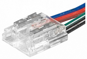 Соединитель лент линейный жесткий ELFLED STD Conn-4p/w-COB-10mm