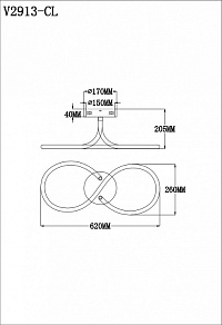 Накладной светильник Moderli Lama V2913-CL