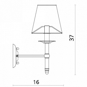 Бра Divinare Candela 1162/01 AP-1