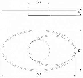 Накладной светильник Eurosvet Caroline 90250/1 белый