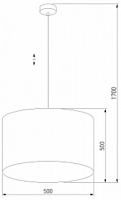 Подвесной светильник TK Lighting Tercino 6173 Tercino Blue