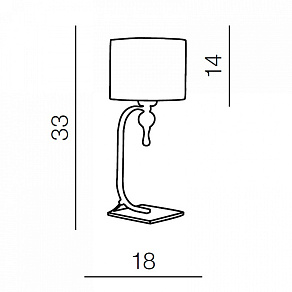 Настольная лампа декоративная Azzardo Impress table AZ0502