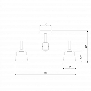 Люстра на штанге Eurosvet Fresco 70085/8 белый