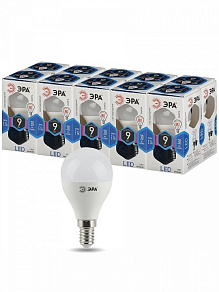Лампа светодиодная Эра Стандарт E14 9Вт 4000K LED P45-9W-840-E14