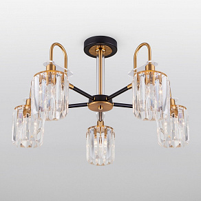 Люстра на штанге Eurosvet Tenia 70090/5 черный