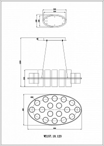Подвесная люстра Wertmark Paula WE157.18.123