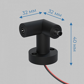 Соединитель угловой L-образный для модульных светильников Imex Thin &amp; Smart IL.0060.4006-W-BK