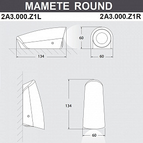 Накладной светильник Fumagalli Mamete 2A3.000.000.WXZ1L