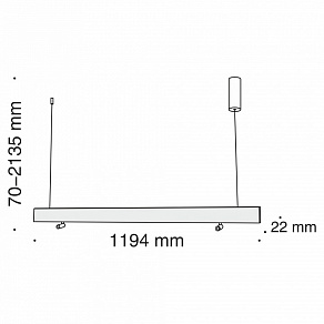 Подвесной светильник Maytoni Puntero P068PL-L27B4K