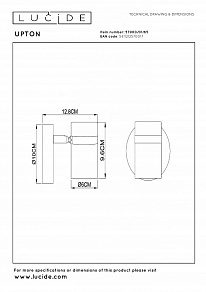 Спот Lucide Upton 57900/01/65