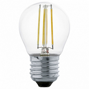 Лампа светодиодная [поставляется по 10 штук] Eglo G45 E27 4Вт 2700K 11498