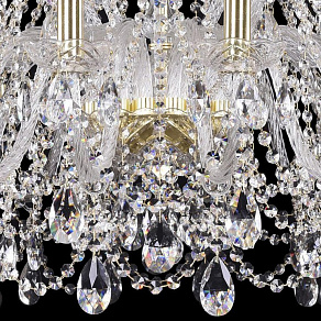 Подвесная люстра Bohemia Ivele Crystal 1411 1411/16+8/360/G