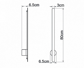 Бра Italline IT08-80 IT08-8020 black