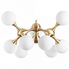 Подвесная люстра Ideal Lux Nodi NODI SP9 OTTONE SATINATO