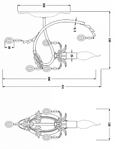 Бра Freya Dezi FR3040-WL-01-WG