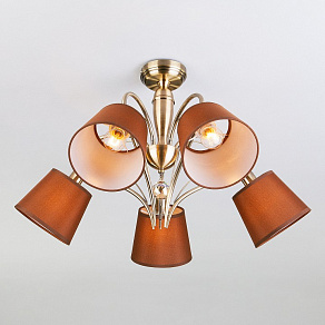 Люстра на штанге Eurosvet Lilly 60074/5 античная бронза