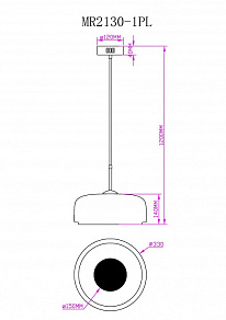 Подвесной светильник MyFar Charlie MR2130-1PL