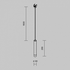 Подвесной светильник Maytoni Outdoor Focus Led O-TR01-1-P-8WW3K